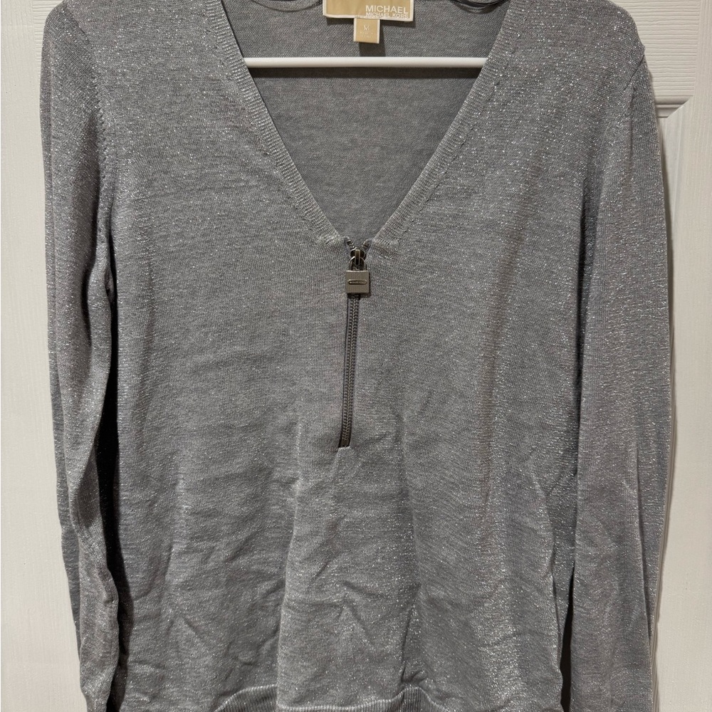 Michael Kors Gray Knit Top